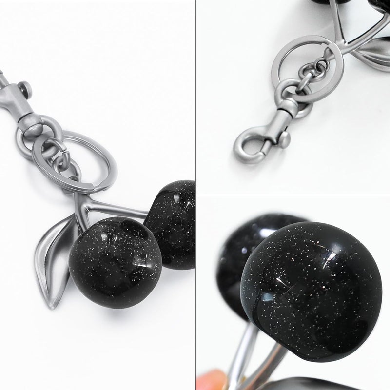 FASTFAIRY Keychain Cherry Bag Charms Purse: Key Chains Women Cute - Car keyrings leather handbags - Valentines Day Gifts - Image 5